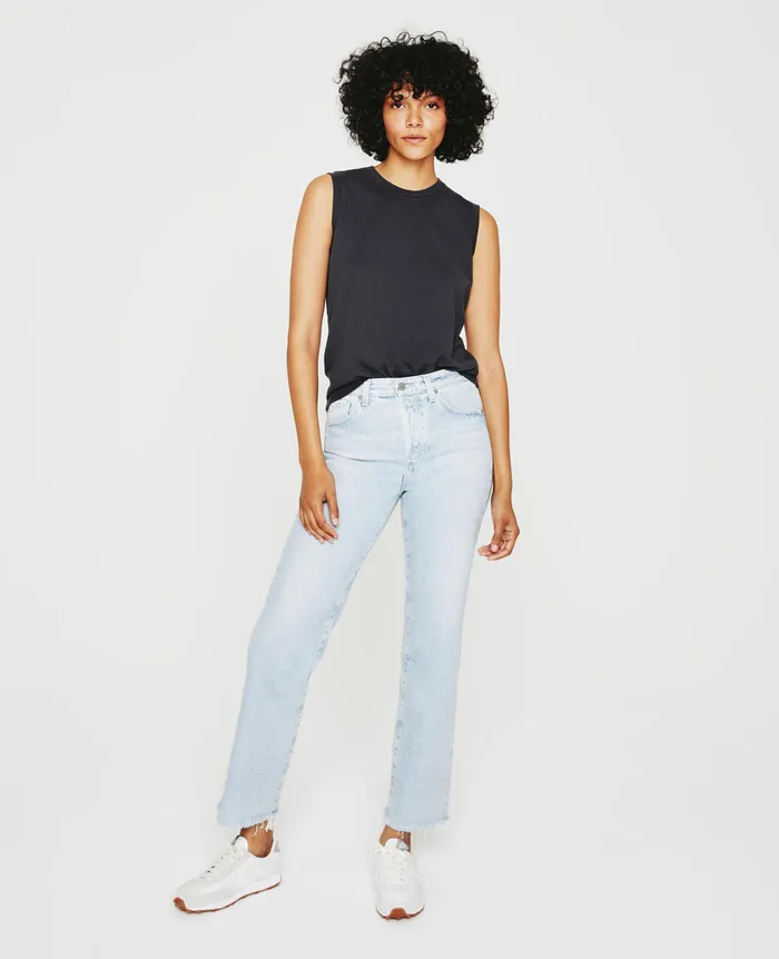 AG Jeans Tees and Tanks Women Jagger Muscle Tank INK STONE AG Jeans Tees and Tanks Women Jagger Muscle Tank INK STONE