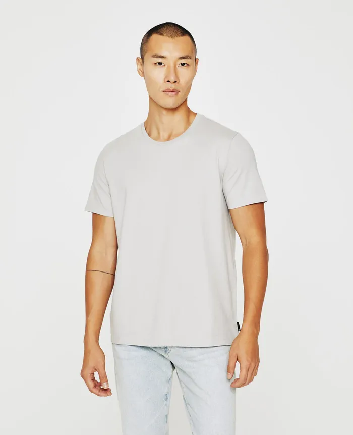 AG Jeans Tees Men Bryce Crew SILVER GREY