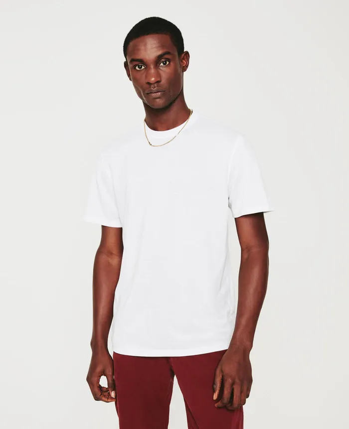AG Jeans Tees Men Bryce Crew TRUE WHITE