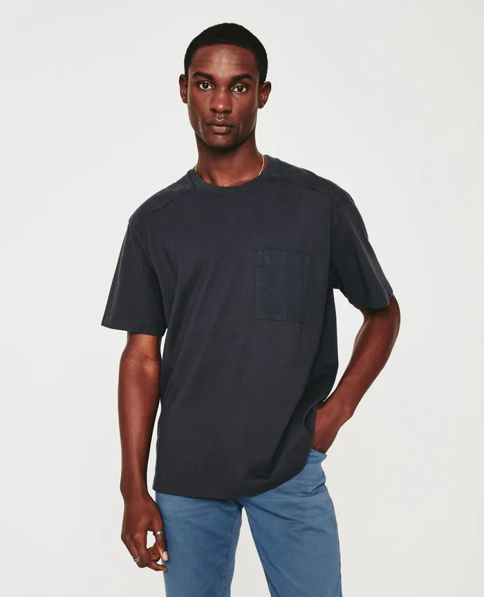 AG Jeans Tees Men Shane Crew GUNPOWDER