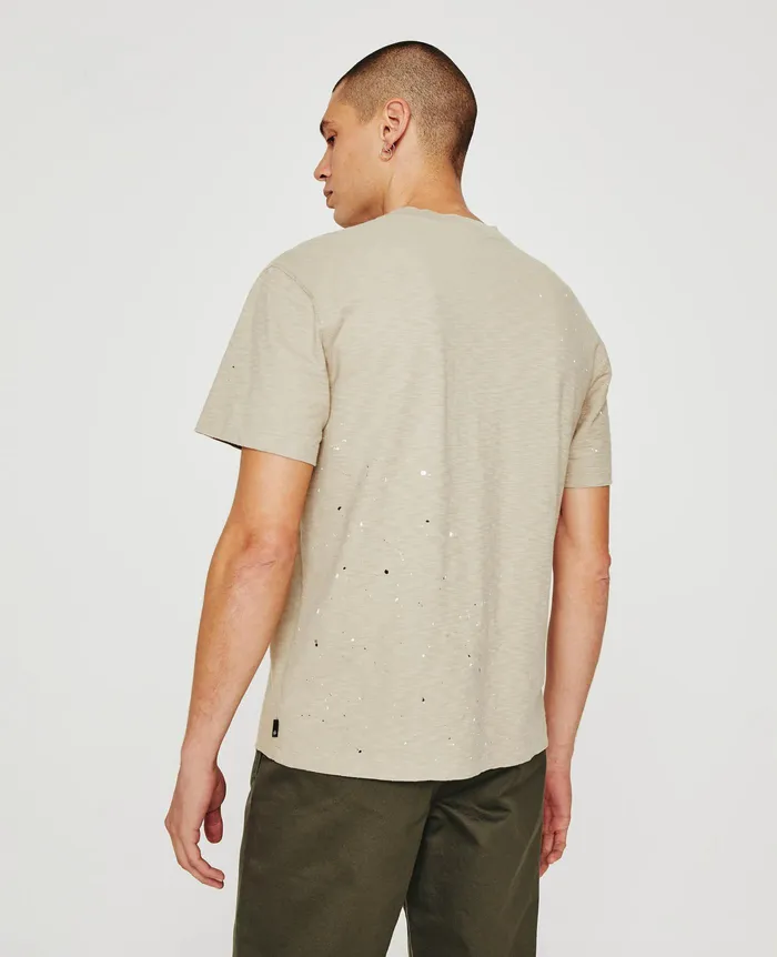 AG Jeans Tees Men Wesley Crew STONE DOT NATURAL MULTI AG Jeans Tees Men Wesley Crew STONE DOT NATURAL MULTI