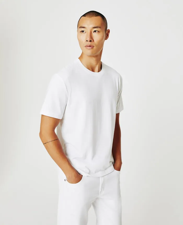 AG Jeans Tees Men Wesley Crew TRUE WHITE