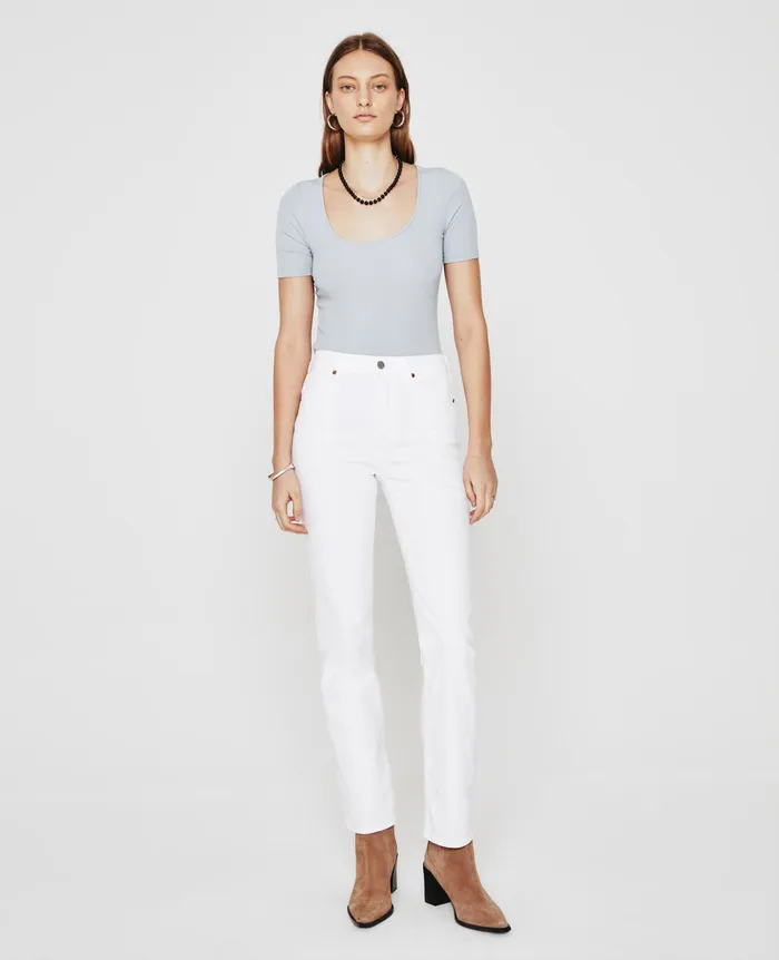 AG Jeans Tops and Shirts Women Jaxon Scoop WHITE SANDS AG Jeans Tops and Shirts Women Jaxon Scoop WHITE SANDS