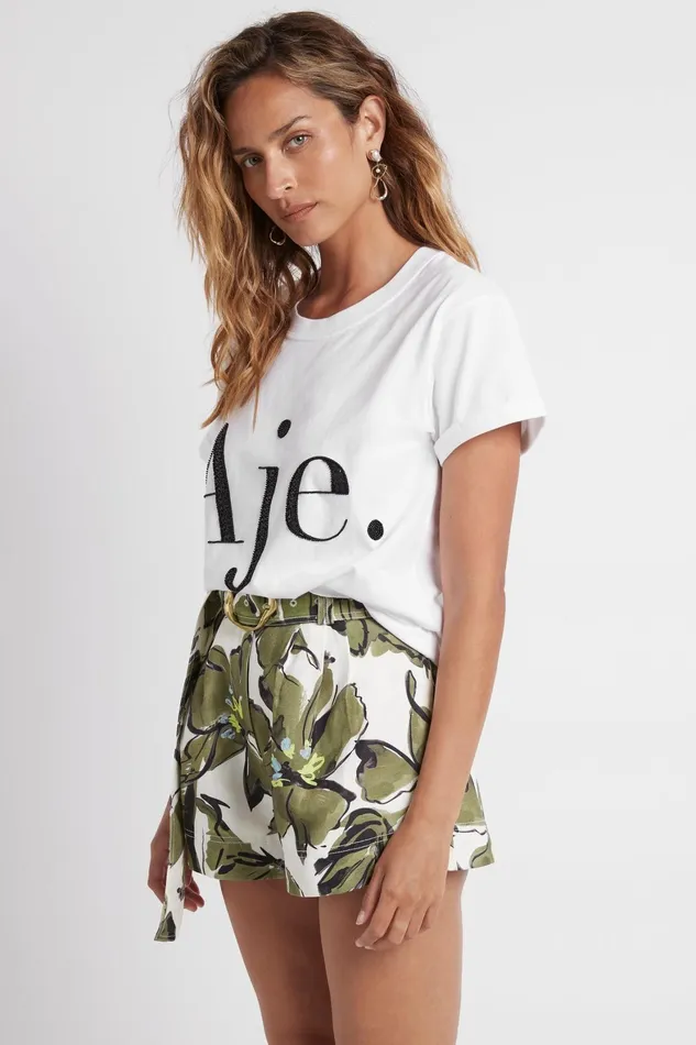 Aje Aje Logo Tee White Women Tees