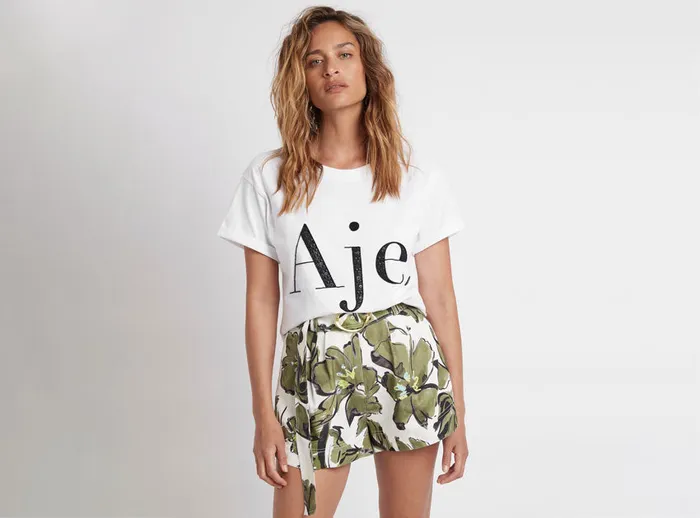Aje Aje Logo Tee White Women Tees