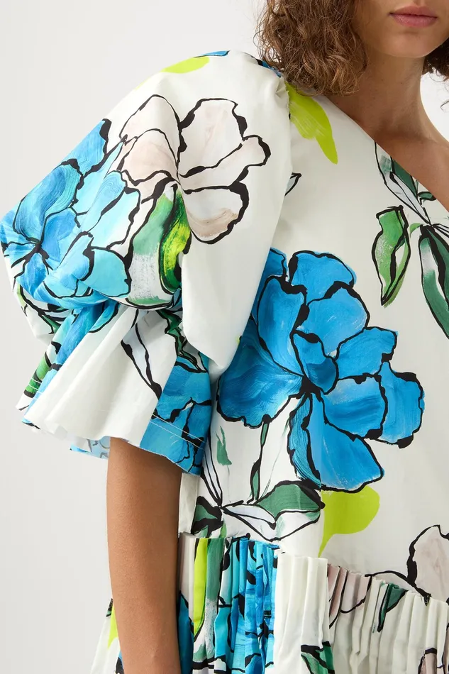 Aje Cy Off Shoulder Smock Dress Cool Camellia Women Dresses