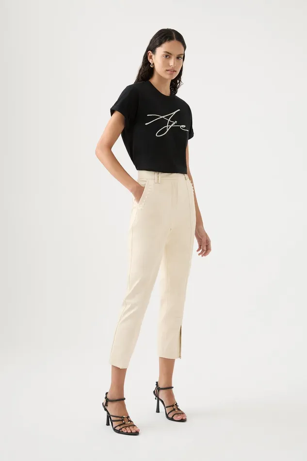 Aje Elaine Pant Sandstone Beige Women Pants