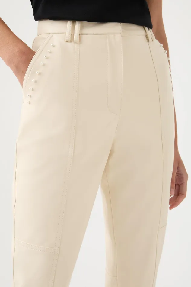 Aje Elaine Pant Sandstone Beige Women Pants