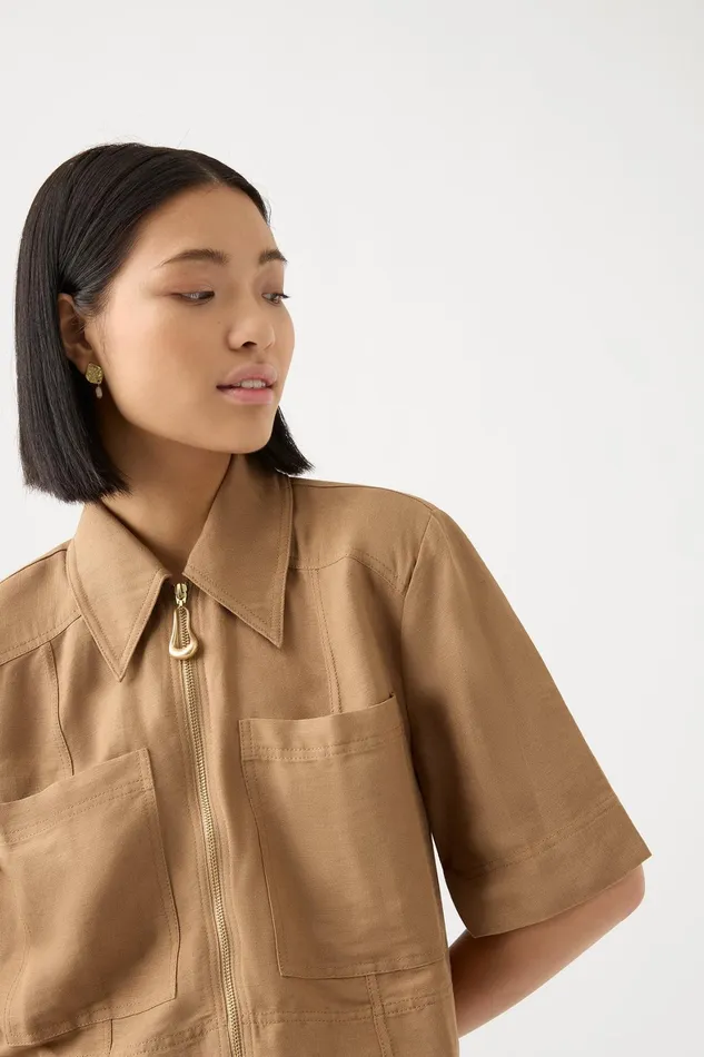 Aje Esprit Utility Shirt Willow Women Tops