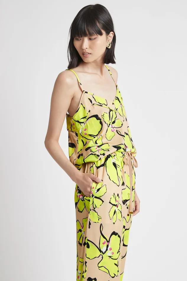 Aje Pelicano Citrus Bloom Strap Cami Top Citrus Bloom Women Tops