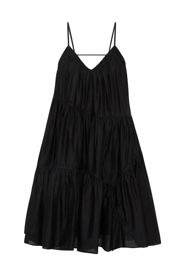 Aje Seraphina Swing Mini Dress Black Women Dresses