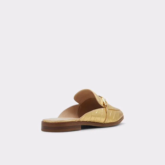 Alaeladar Gold Women ALDO Mule Shoes