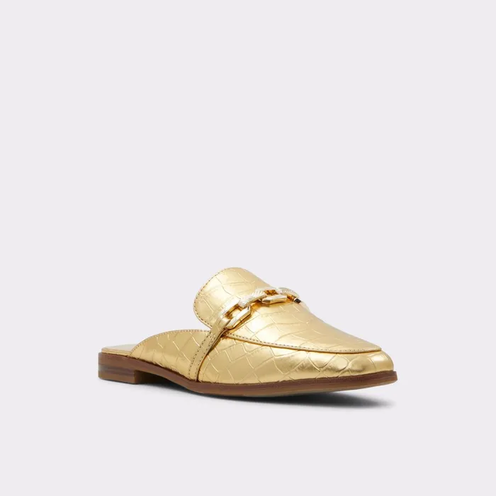 Alaeladar Gold Women ALDO Mule Shoes