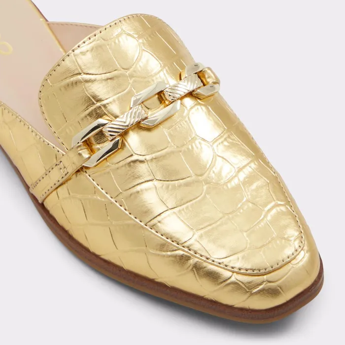 Alaeladar Gold Women ALDO Mule Shoes