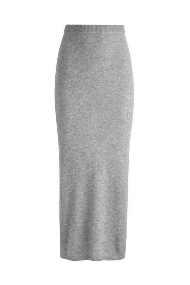 Alice Olivia Adrina Skirt Medium Heather Grey Women Skirts