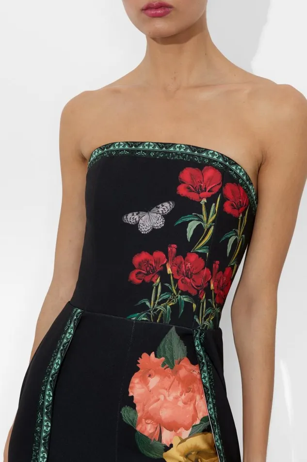 Alice Olivia Berna Jumpsuit In The Wind Floral Women Jumpsuits