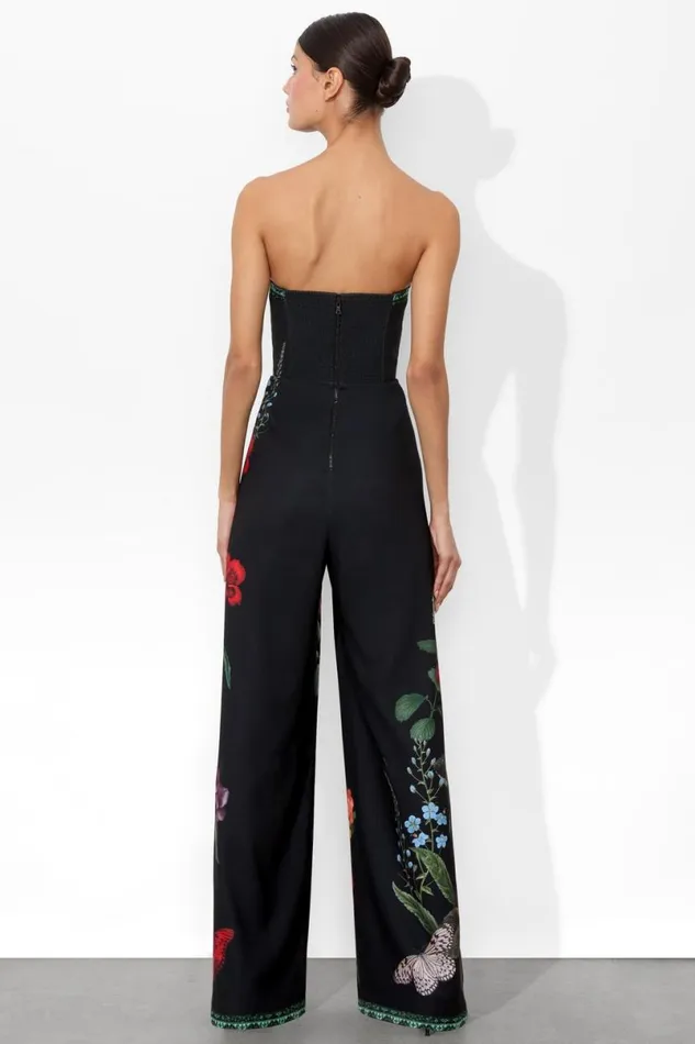 Alice Olivia Berna Jumpsuit In The Wind Floral Women Jumpsuits