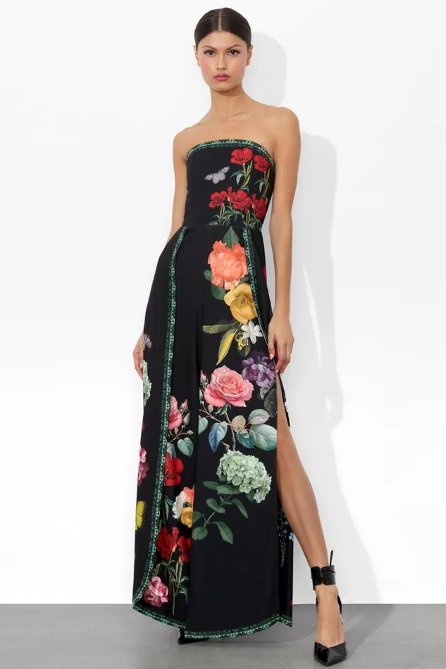 Alice Olivia Berna Jumpsuit In The Wind Floral Women Jumpsuits