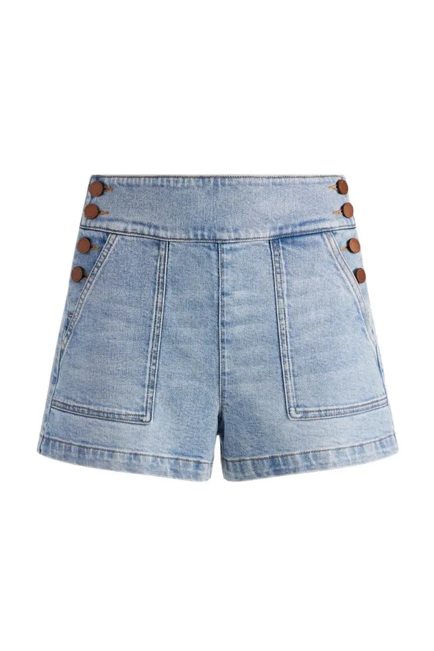 Alice Olivia Donald Jean Short Rockstar Blue Women Shorts