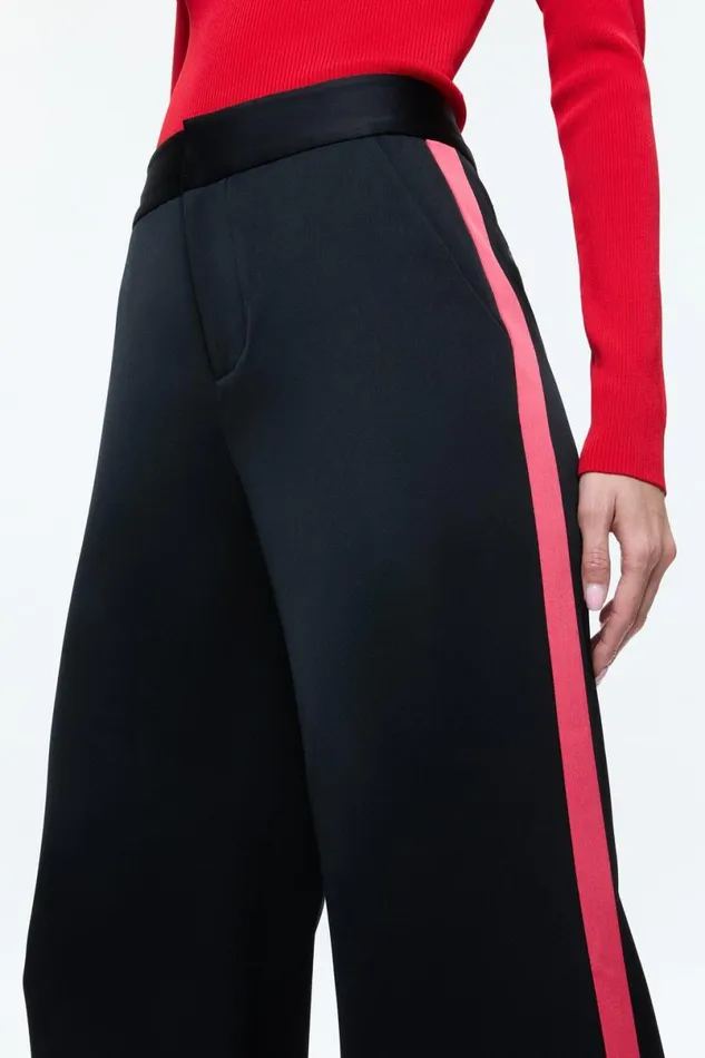 Alice Olivia Dylan Pant Blackbright Ruby Women Pants