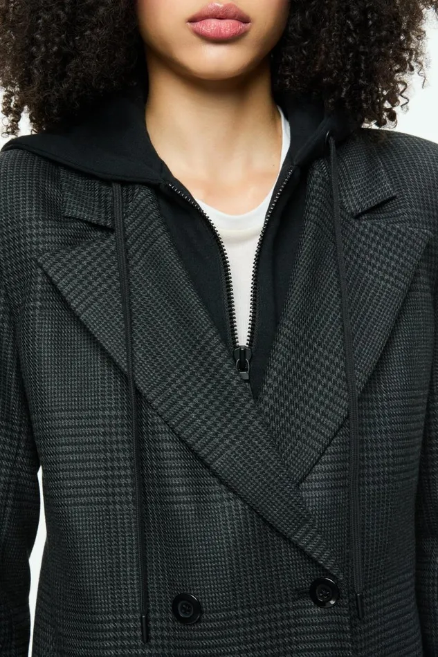 Alice Olivia Jordan Blazer Charcoal Grey Melange Women Suits
