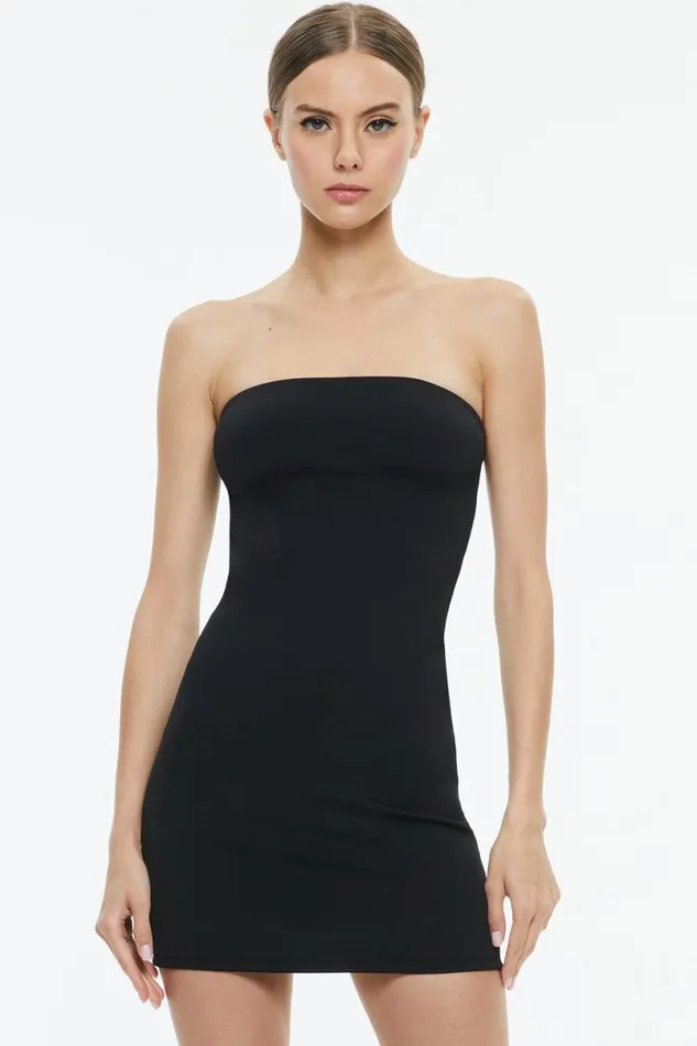Alice Olivia Leia Strapless Mini Dress Black Women Dresses