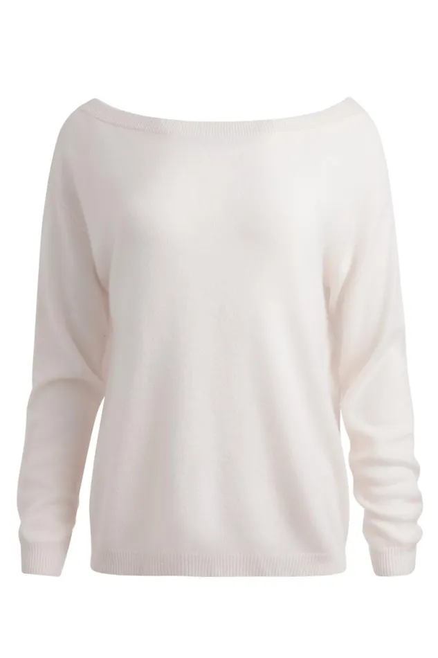 Alice Olivia Marg Cashmere Slouchy Pullover Oatmeal Heather Women Sweaters