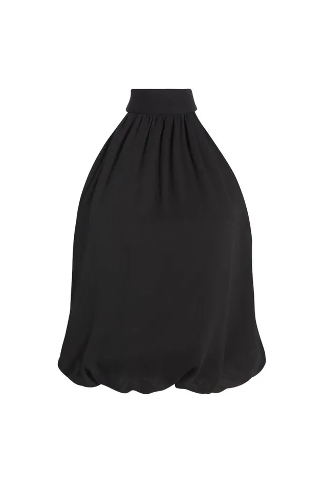 Alice Olivia Maris Halter Top Black Women Tops