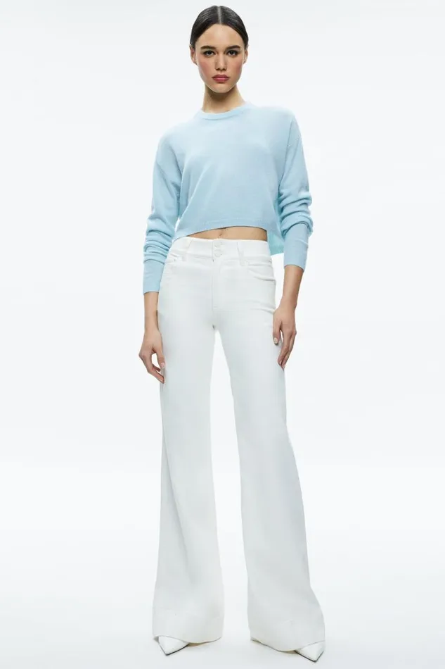 Alice Olivia Missa Jean Off White Women Pants