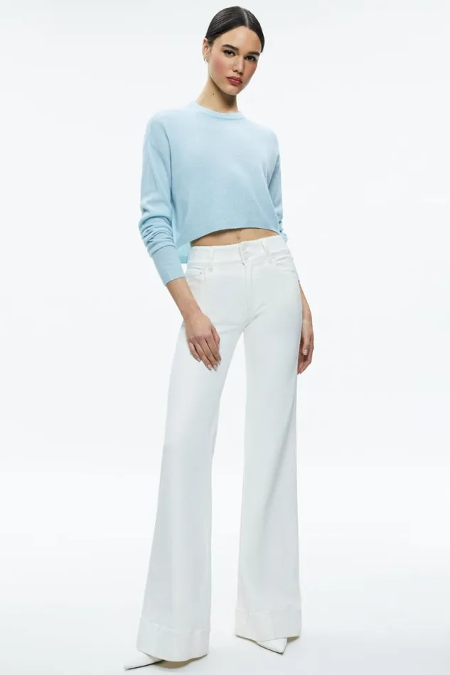 Alice Olivia Missa Jean Off White Women Pants