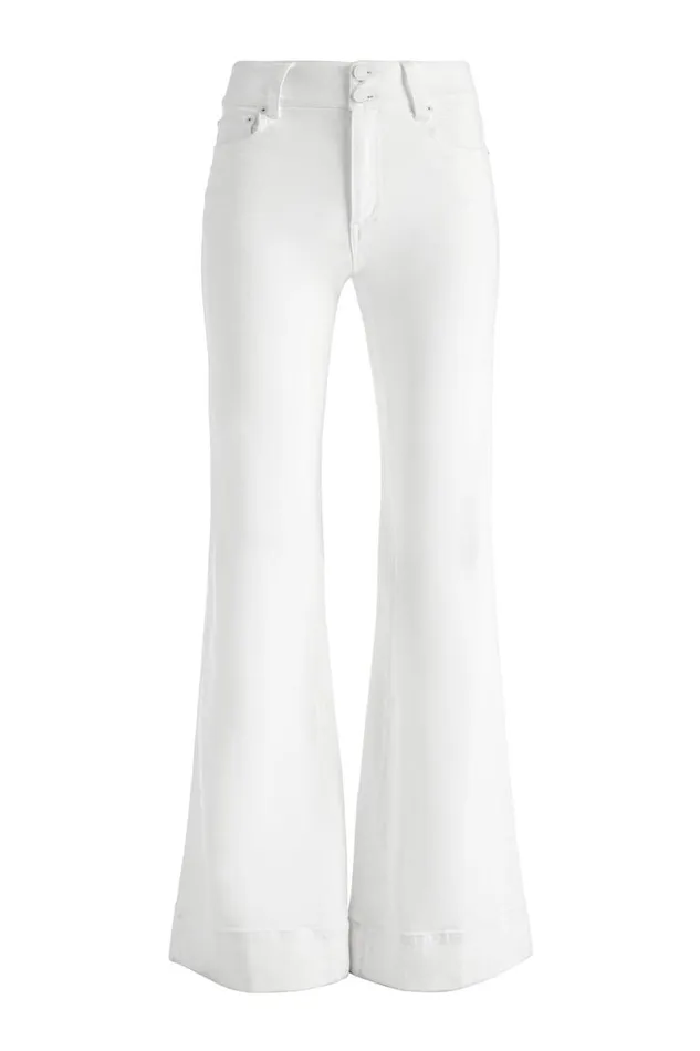 Alice Olivia Missa Jean Off White Women Pants
