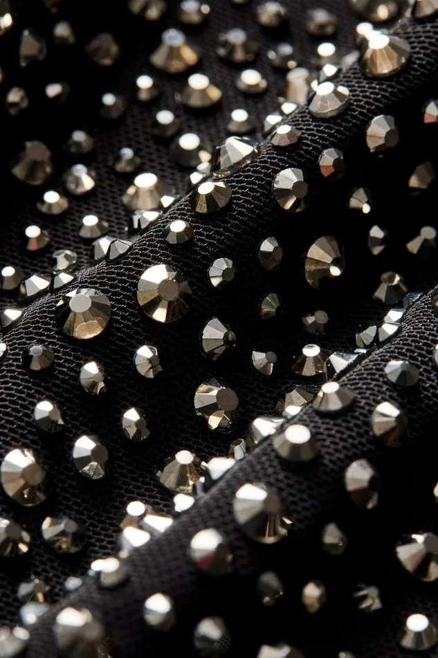 Alice Olivia Pania Embellished Top Black Women Tops
