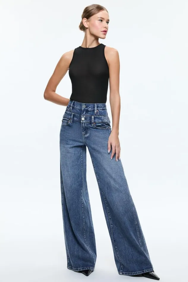 Alice Olivia Pania Tank Black Women Tops