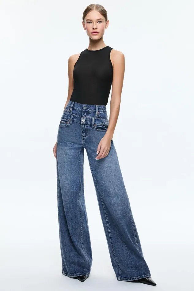 Alice Olivia Pania Tank Black Women Tops