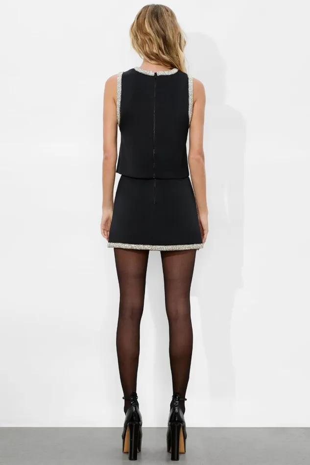 Alice Olivia Riley Mini Skirt Black Women Skirts