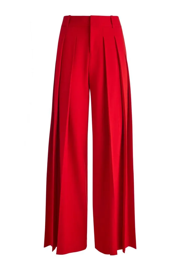 Alice Olivia Simon Trouser Red Apple Women Pants