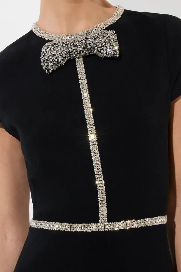 Alice Olivia Sophie Mini Dress Black Women Dresses