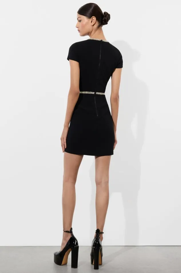 Alice Olivia Sophie Mini Dress Black Women Dresses