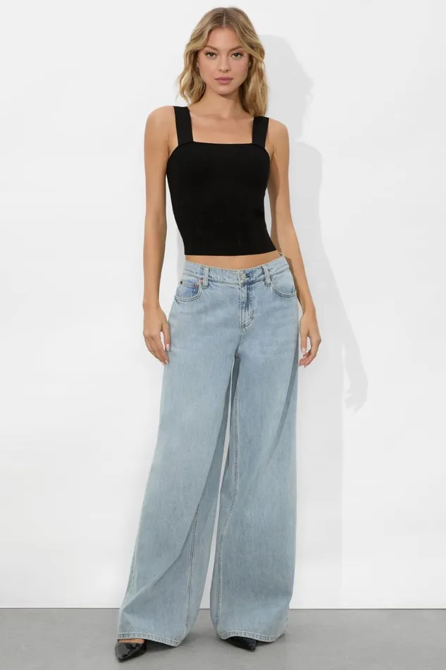 Alice Olivia Torie Tank Black Women Tops