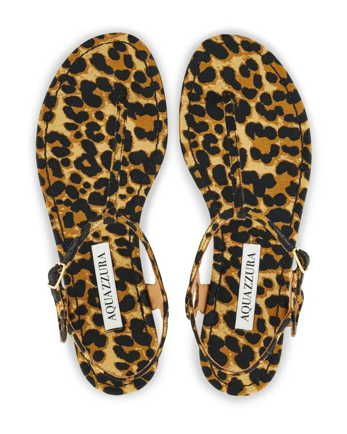 Almost Bare Sandal Flat Leopard Women Aquazzura Sandals Almost Bare Sandal Flat Leopard Women Aquazzura Sandals