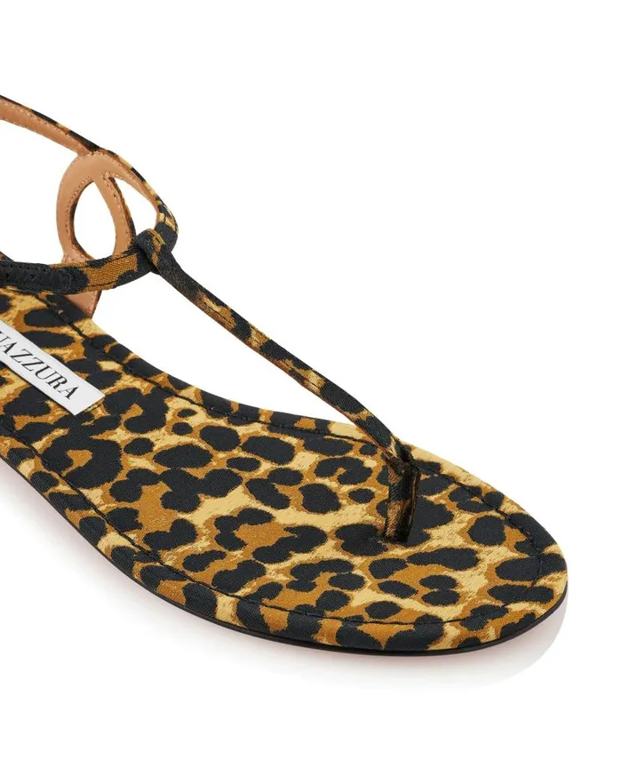 Almost Bare Sandal Flat Leopard Women Aquazzura Sandals Almost Bare Sandal Flat Leopard Women Aquazzura Sandals
