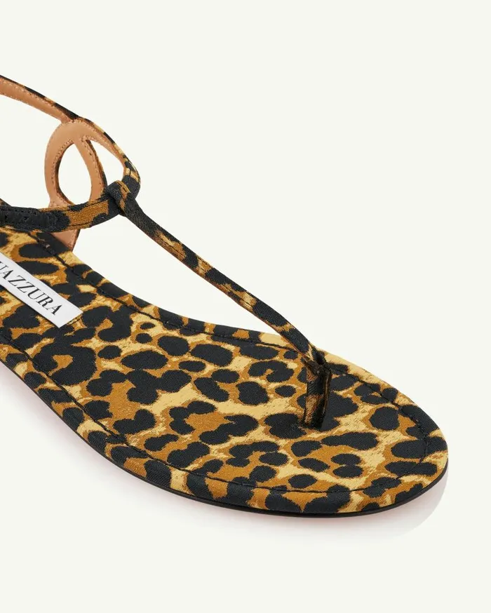 Almost Bare Sandal Flat Leopard Women Aquazzura Sandals Almost Bare Sandal Flat Leopard Women Aquazzura Sandals