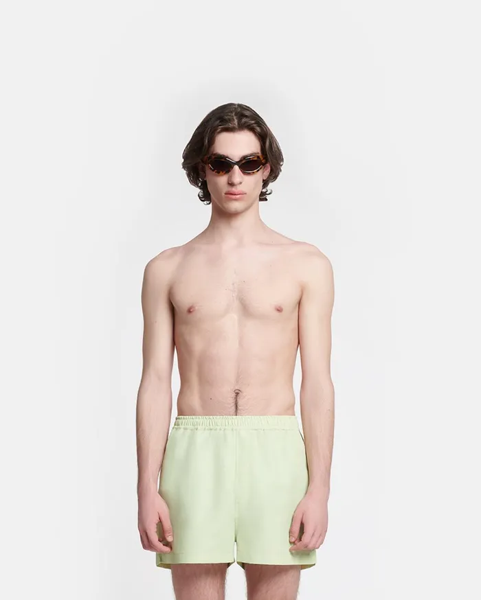 Amil Swim Shorts Shadow Lime Men Nanushka Swimwear
