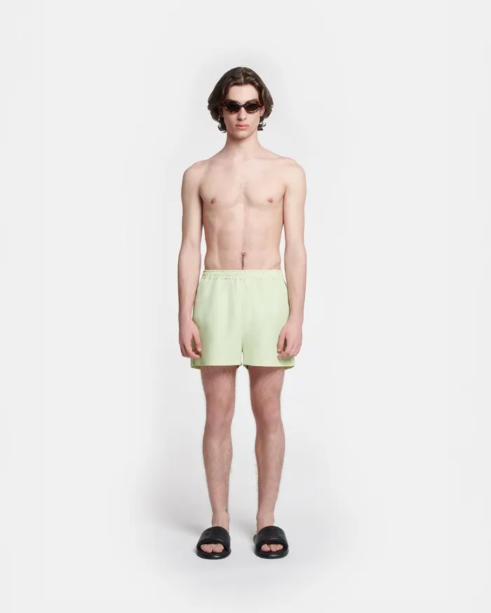 Amil Swim Shorts Shadow Lime Men Nanushka Swimwear