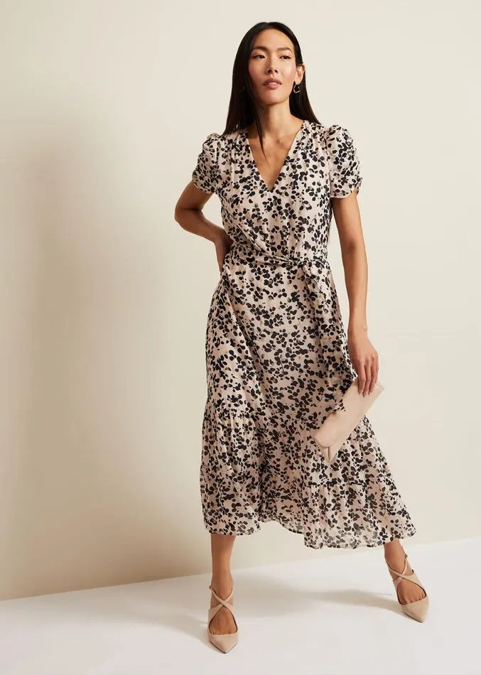 Amy Floral Midi Dress Multicoloured Women Phase Eight Dresses