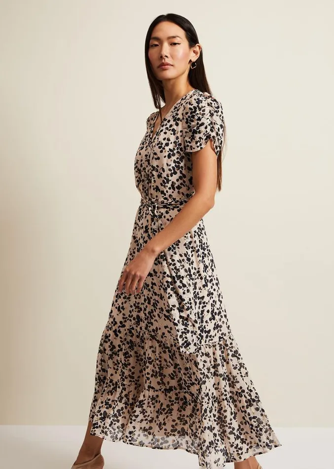 Amy Floral Midi Dress Multicoloured Women Phase Eight Dresses