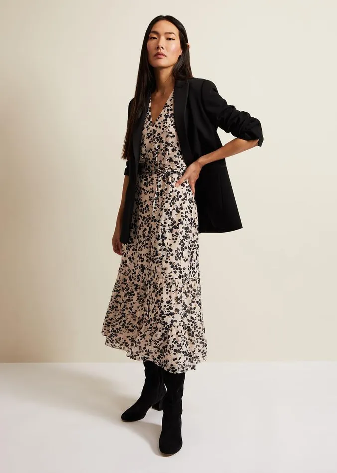 Amy Floral Midi Dress Multicoloured Women Phase Eight Dresses