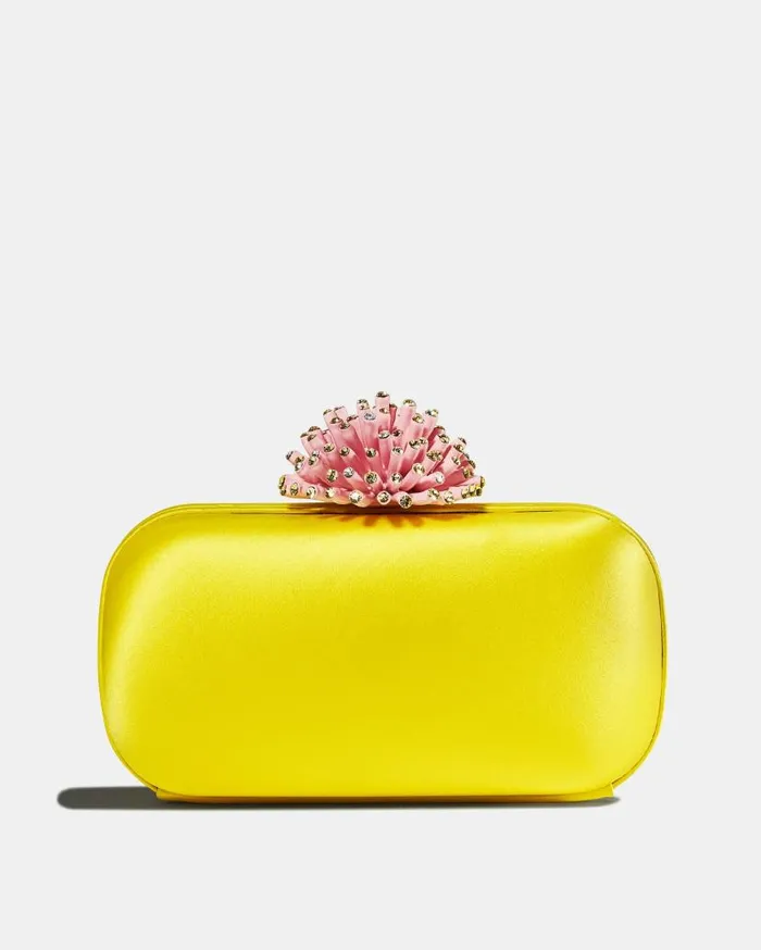 Anemone Clutch Yellow Women Aquazzura Clutch Bags Anemone Clutch Yellow Women Aquazzura Clutch Bags