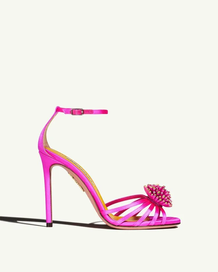 Anemone Sandal 105 Pink Women Aquazzura Sandals Anemone Sandal 105 Pink Women Aquazzura Sandals