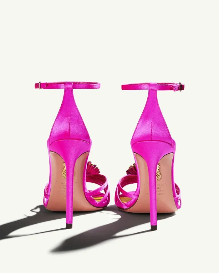 Anemone Sandal 105 Pink Women Aquazzura Sandals Anemone Sandal 105 Pink Women Aquazzura Sandals